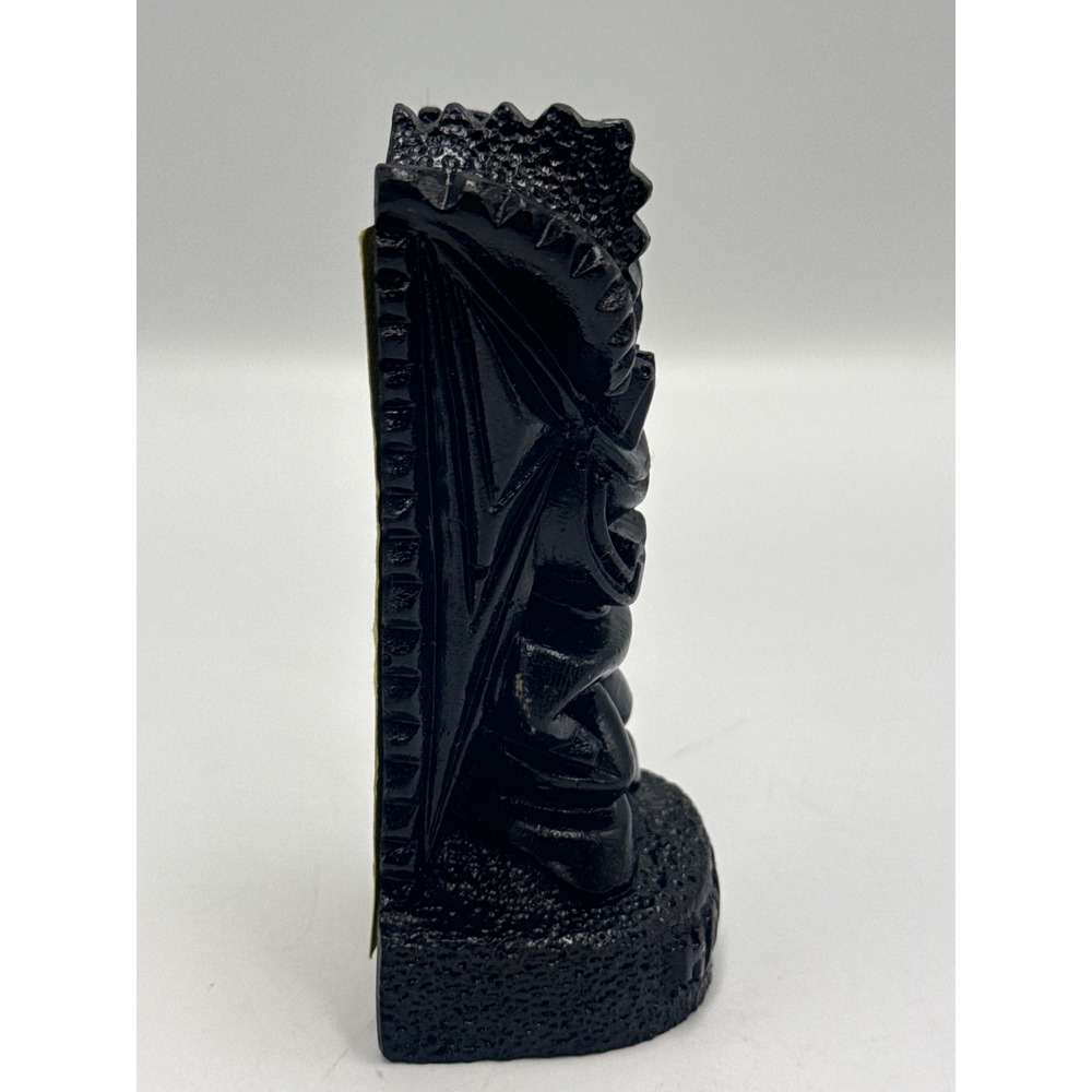 Coco Joes Hawaii God of Happiness Tiki Figurine No 208 Black Lava Hauoli‎ Idol - Picture 4 of 7